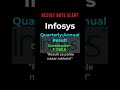 Infosys Q4 Results: ₹1,268 se ₹1,500 ka breakout ya crash? 🚀 Dividend Alert! #Shorts #Infosys