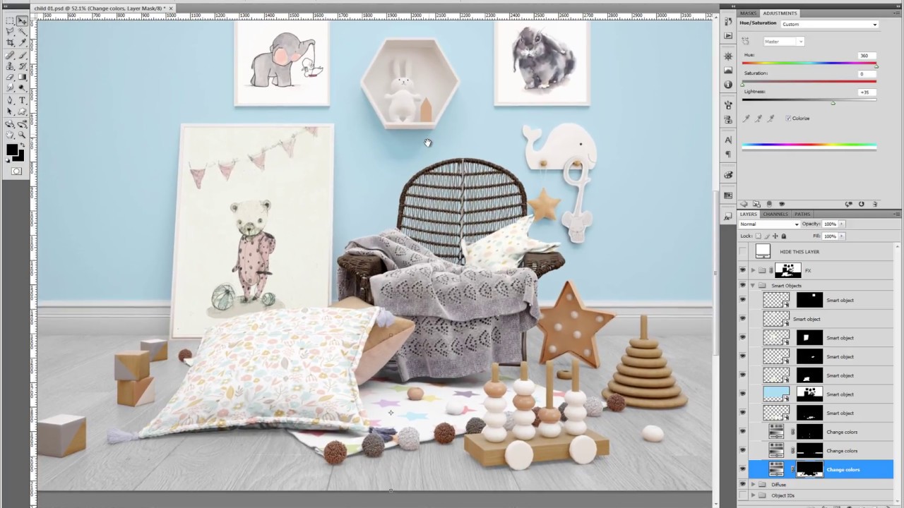 Download Kids Room Mockup Photoshop Tutorial 1 Youtube