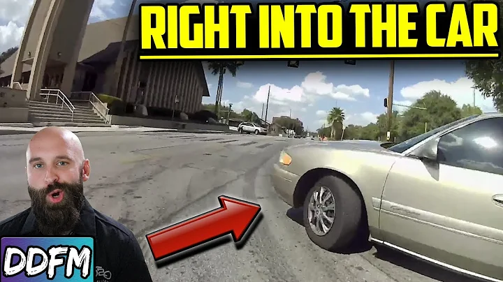Unprepared Motorcycle Rider Collides With Car