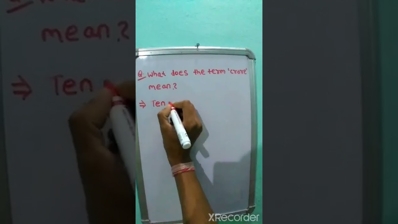 What does the term crore Mean shorts YouTube