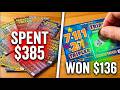 NY SCRATCHER. Spent $385. Won $136.