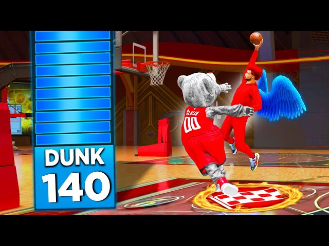 I broke NBA2K24 with a 140 Driving Dunk... (UNLIMITED CONTACT DUNKS) class=