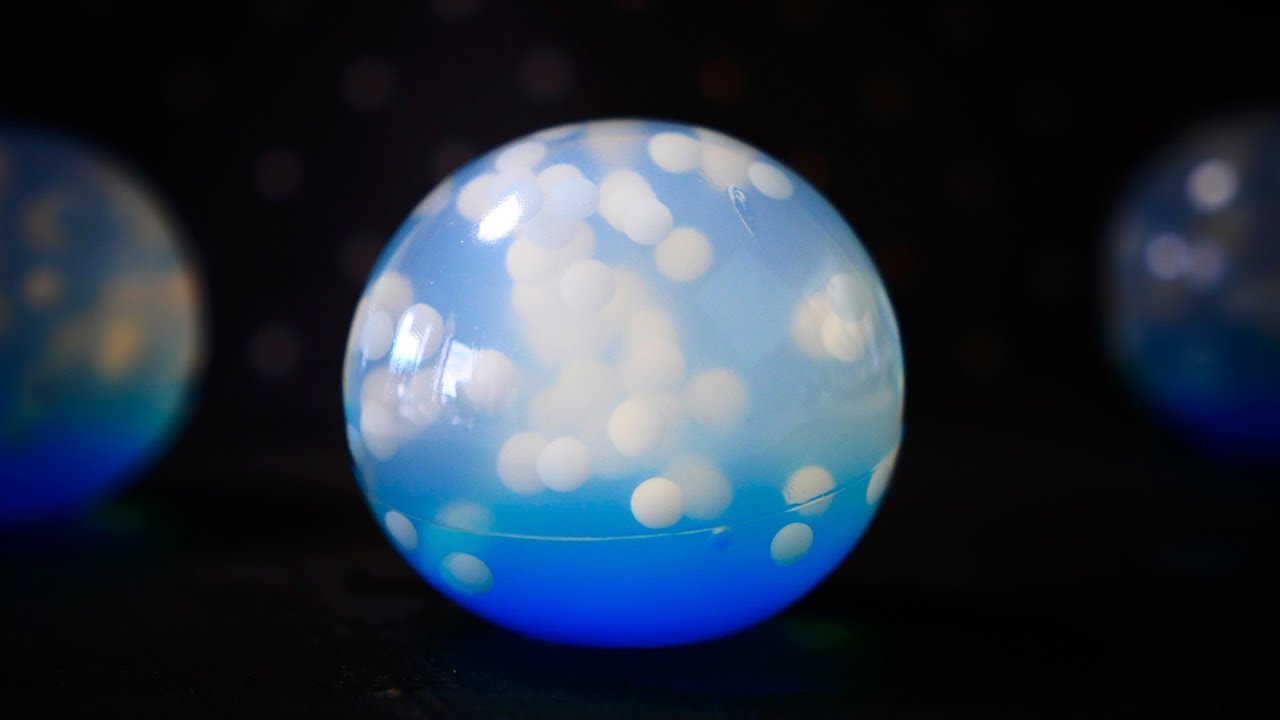 白い人工イクラでスノードーム ゼリー Snow Dome Jelly with White Popping Boba | MosoGourmet 妄想グルメ