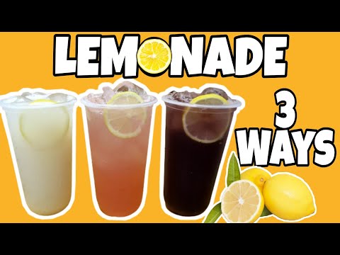 3 LEMONADE RECIPES | FLAVORED LEMONADE IN 3 WAYS