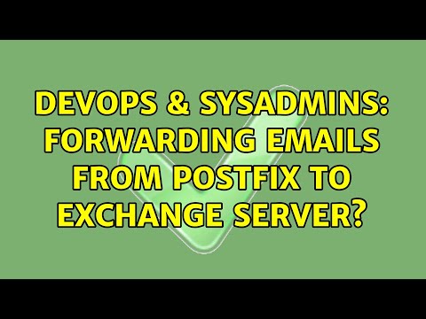 DevOps & SysAdmins: Forwarding emails from postfix to exchange server?