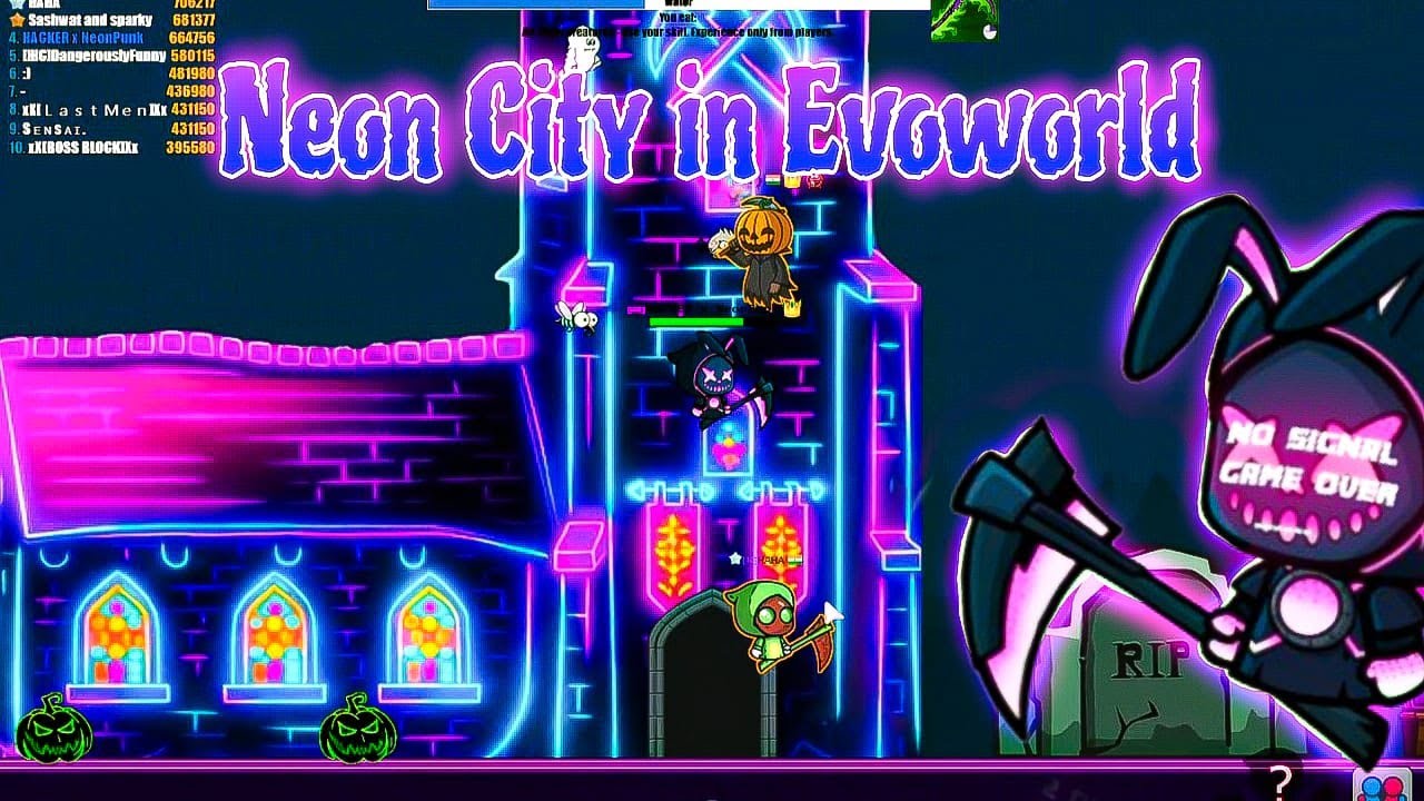 Beautiful NeonCity by HACKER | Evoworld.io | Flyordie.io |