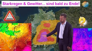 Starkregen & Gewitter bald zu Ende. Hochwasser bleibt. Regen- & Wettervorhersage 01.-09.06.2024. screenshot 2