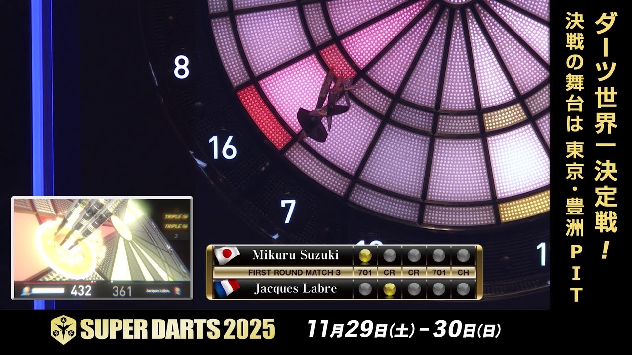 SUPER DARTS スーパープレイ集】スリーインアベッド：パート2 - YouTube