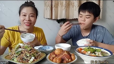 Bữa Cơm Tiếp Theo Thịt Kho Tàu Rất Ngon, Gỏi Bắp Chuối, Canh Tôm Bí Đao