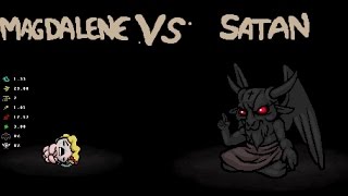The Binding of Isaac: Rebirth - Magdalene vs Satan [Sheol Boss Fight]