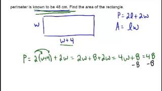 Rectangles in word problems