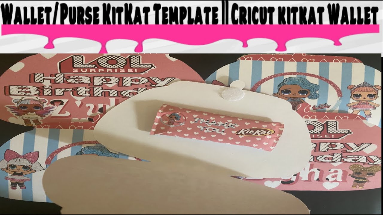 Wallet/Clutch KitKat Purse Template Cricut Design Space + Assembly YouTube