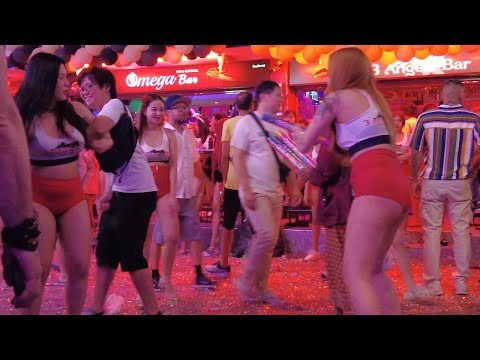 (36 minutes) Hot &crazy scene in Pattaya Soi 6. Happy New Year 2025! - Part 2