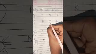 underline the correct alphabet