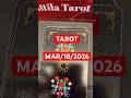 MAR 18 2026 Important Message YOU Need To Hear Tarot Card Of The Day Dailytarot Cardoftheday