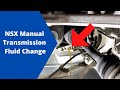 How to Replace Manual Transmission Fluid on a NSX (Full DIY)