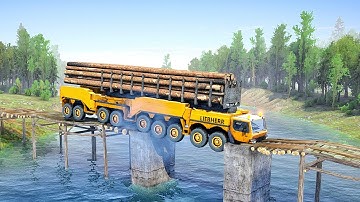 SHOCKING Videos of Logging Trucks on Collapsing Bridges Exposed