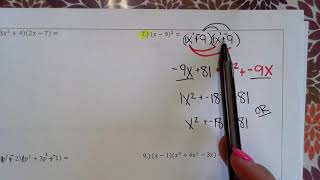 1.3 Multiplying Polynomials Part 2