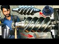 Amazing Technique Speed Cutting Worm Gear / Rebuild Worm drive / Broken Worm Shaft Repair