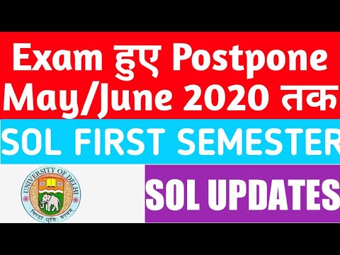 DU SOL SEMESTER SYSTEM NOT CANCEL 2019! DU SOL EXAM SHIFTED 2019!SOL SEMESTER SYSTEM 2019!