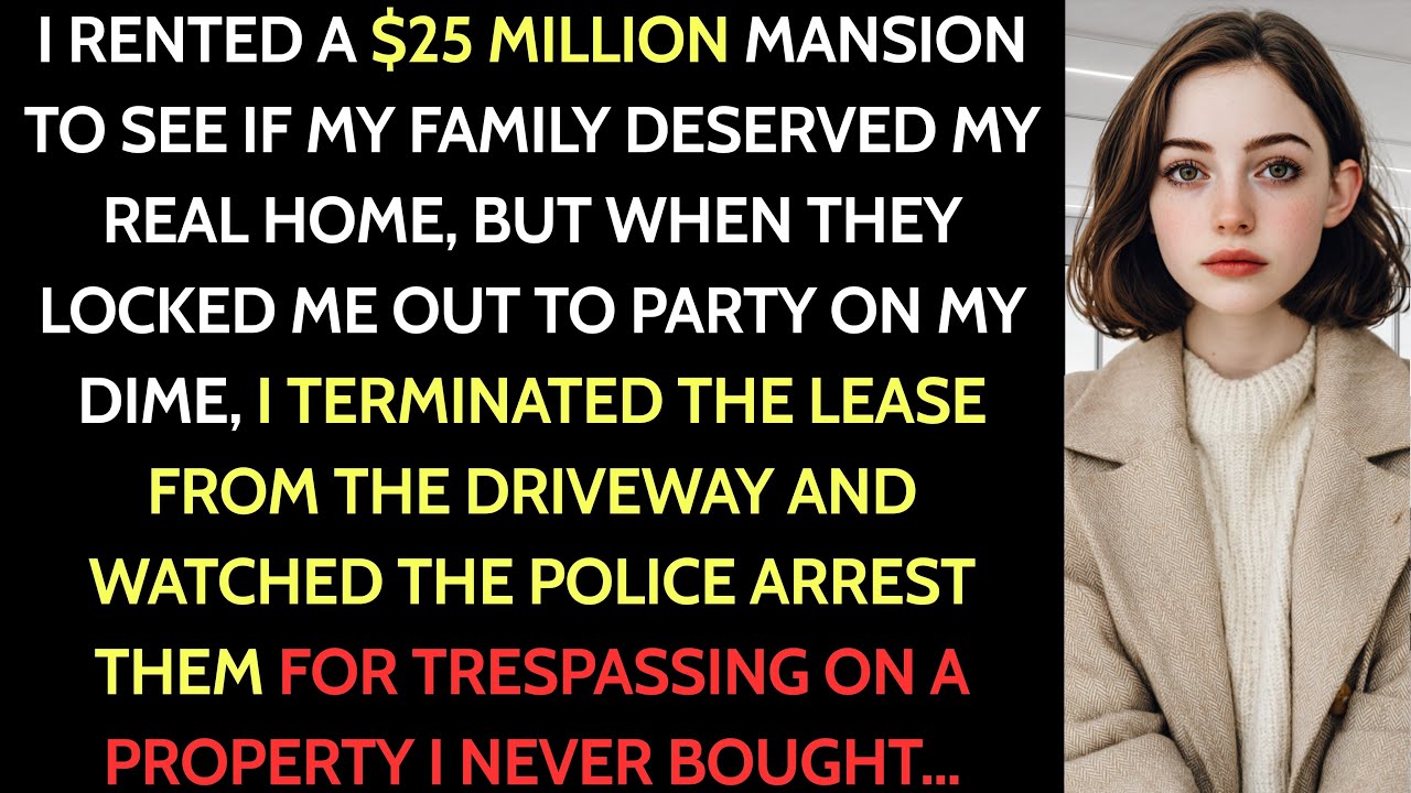 I Rented a $25M Mansion to See If My Family Deserved My Real $12M Home—They Locked Me Out