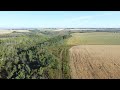 Alberta farm aerial view