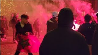 Moroccans In Streets Of Bologna