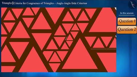 Angle-Angle-Side criterion of congruent triangles (AAS criterion) | Part 2/3 | English | Class 9