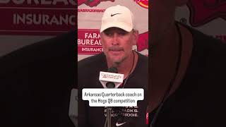 Hogs quarterback coach provides QB battle update
