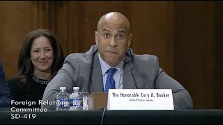 Senator Cory Booker Introduces Jeffrey Prescott during SFRC Nomination Hearing