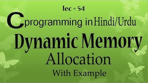 Dynamic and static memory allocation in c programming