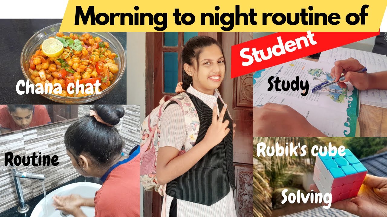 Morning to night routine of student | sahithya sudeesh vlogs - YouTube