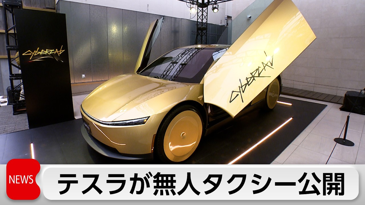 テスラ  無人タクシー日本で初公開  ハンドルやペダルなし 縮圖