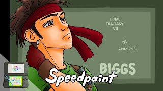 Old Drawing | Biggs | Final Fantasy VII | Square Enix