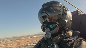 Amazing Cockpit Views from Inside the F-35A Lightning II over Arizona