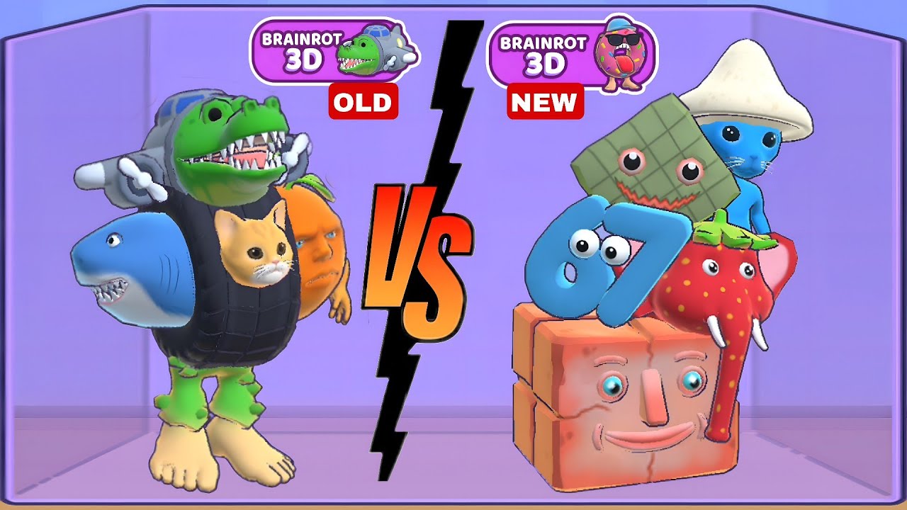 Merge Fellas Italian Brainrot 3D OLD VS NEW Characters | Mode Maker - Max Level Gameplay