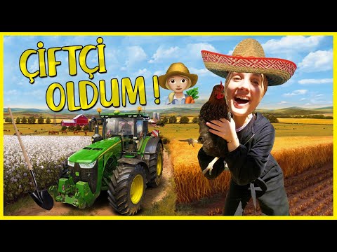 ÇİFTÇİ OLDUM 👩🏼‍🌾🐓 | ÇİFTLİKTE BİR GÜNÜM