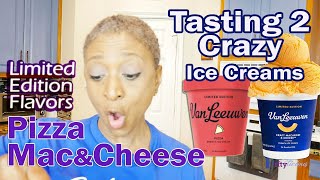 I TRIED MacNcheese + Pizza Ice Cream by Van Leeuwen / TV Blake Review