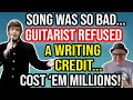 Guitarist was so embarrassed by hit he refused a writing creditcost em millionsprofessor of rock