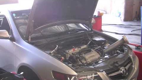 Hondata TSX CT Supercharged dyno