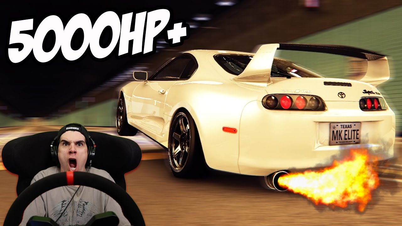 INSANE 5000HP Turbo MK4 Toyota Supra 650kmh Assetto Corsa Steering INSANE 5000HP Turbo MK4 Toyota Supra 650kmh Assetto Corsa Steering