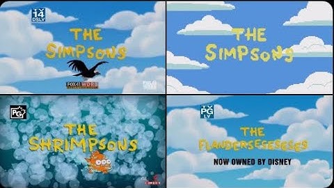 THE SIMPSONS: Full Opening Sequence Evolution & Variations - Updated Version 2.0