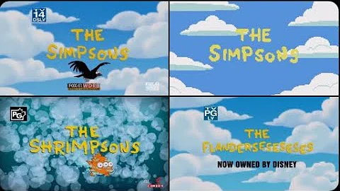 THE SIMPSONS: Full Opening Sequence Evolution & Variations - Updated Version 2.0