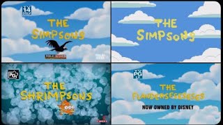 The Simpsons Full Opening Sequence Evolution & Variations - Updated Version 2.0