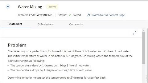 Water Mixing codechef solution in c++ ||  November Long 2022 (Rated for Div 3 & 4)