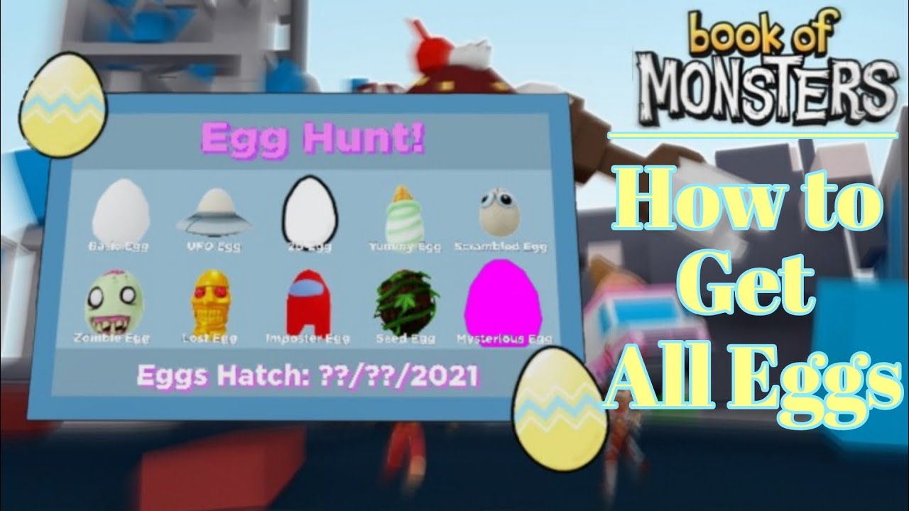 How To Get All Easter Eggs Roblox Book Of Monsters Event Youtube - how to find the easter book in the roblox library