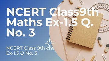 Chapter:1 Ex.1.5 (Q.3) Number Systems | NCERT Maths Class 9 | CBSE