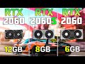 Rtx 2060 12gb vs rtx 2060 6gb vs rtx 2060 super  waste of sand 