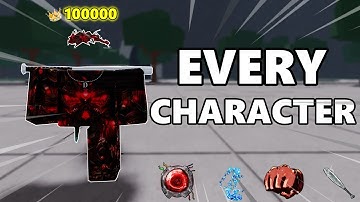 Getting a KILLSTREAK With EVERY CHARACTER in The Strongest Battlegrounds