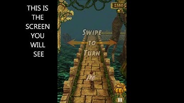 Temple run unlimited sprint glitch